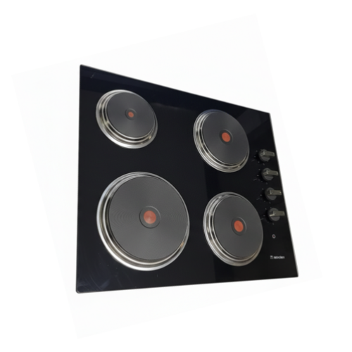 Tope de cocina 4h 60cm electrico vitro disco solido M:EL601F.VN Tecnolam