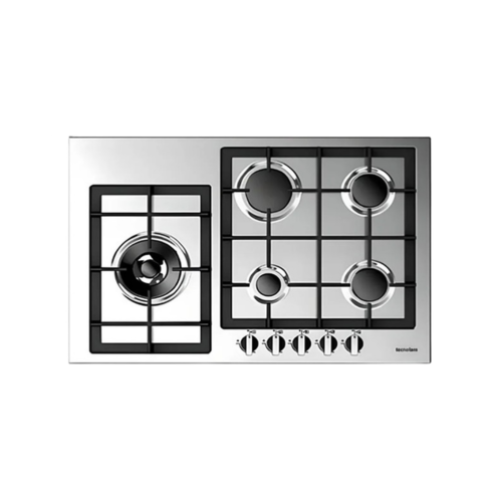 Tope de cocina 5h 76cm a gas acero inoxidable M:LG704HTC.IX Tecnolam